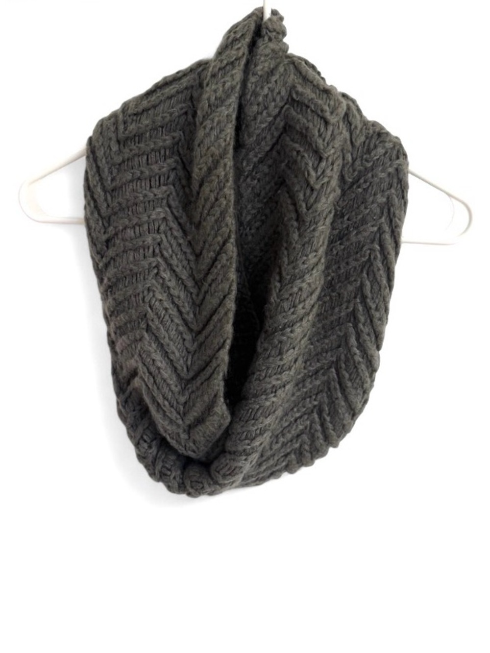 Dark Grey Cosy Circular Snood Scarf